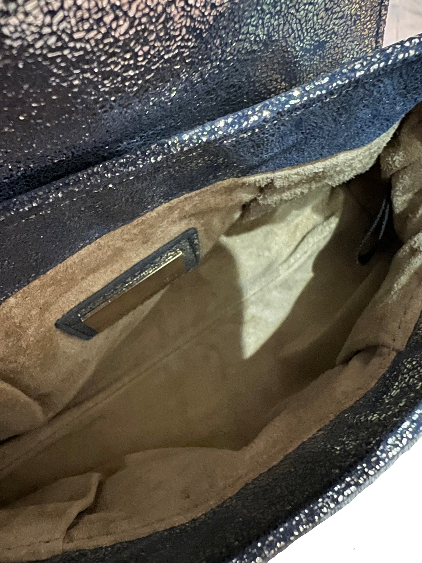 Fendi Metallic Silver Mini Chef Bag