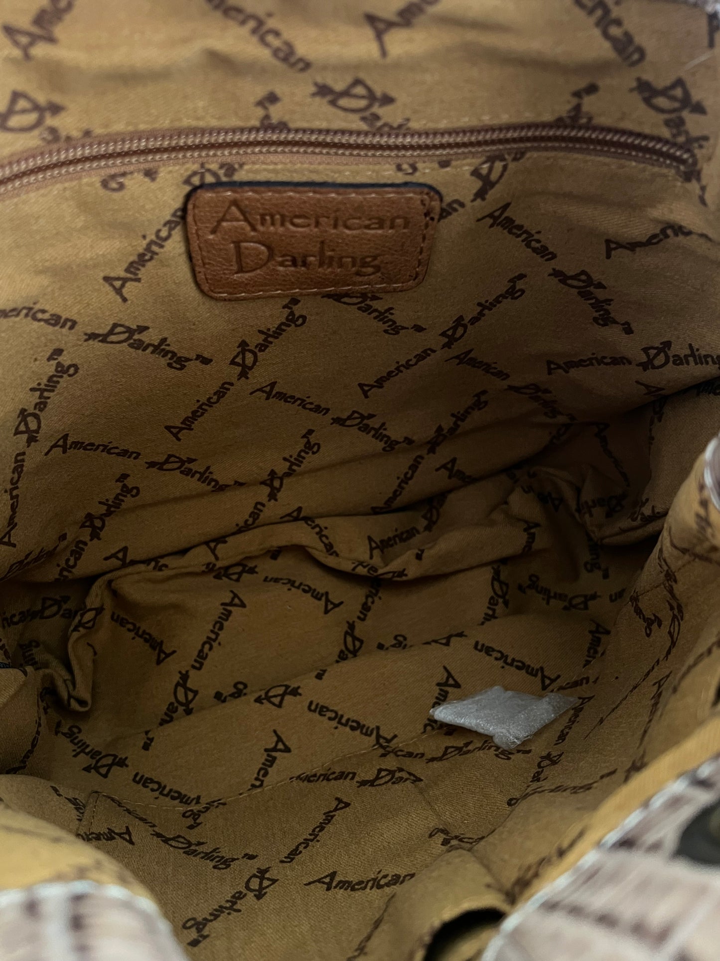 American Darling Croc Embossed Leather Bucket Bag