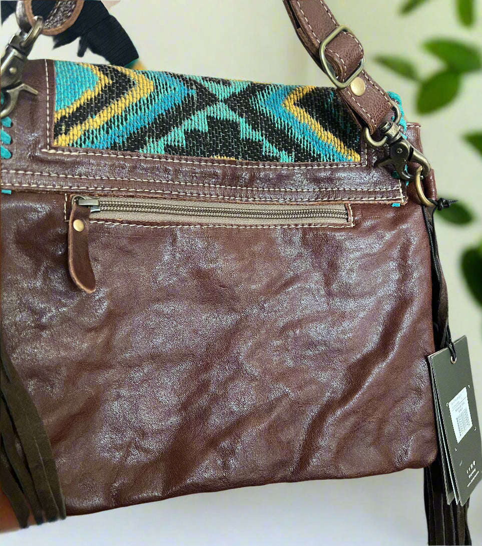 Myra Wild West Boho Leather & Hairon Bag