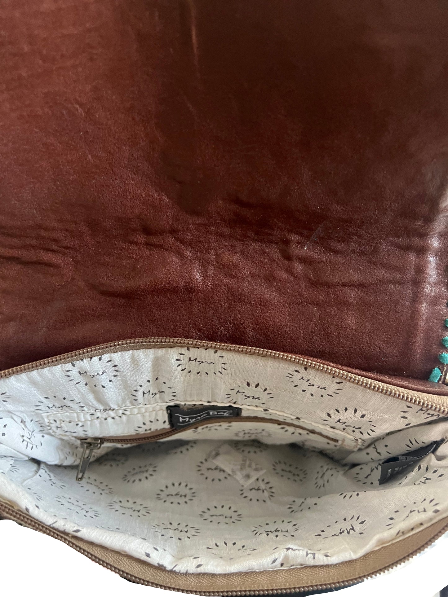 Myra Wild West Boho Leather & Hairon Bag