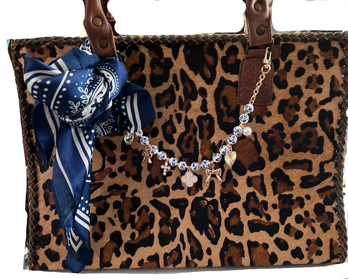 American Darling Leopard Hairon and Leather Tote