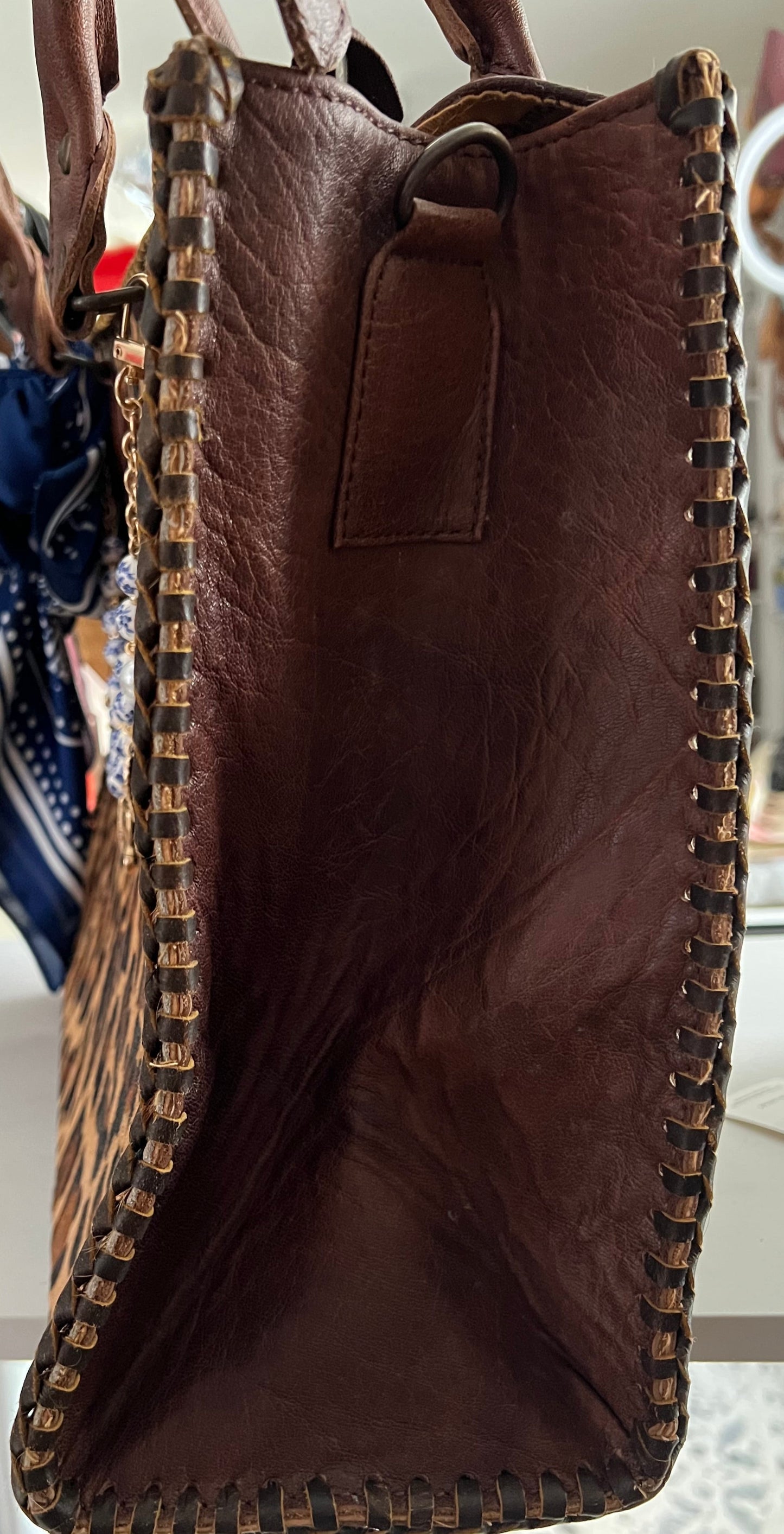 American Darling Leopard Hairon and Leather Tote