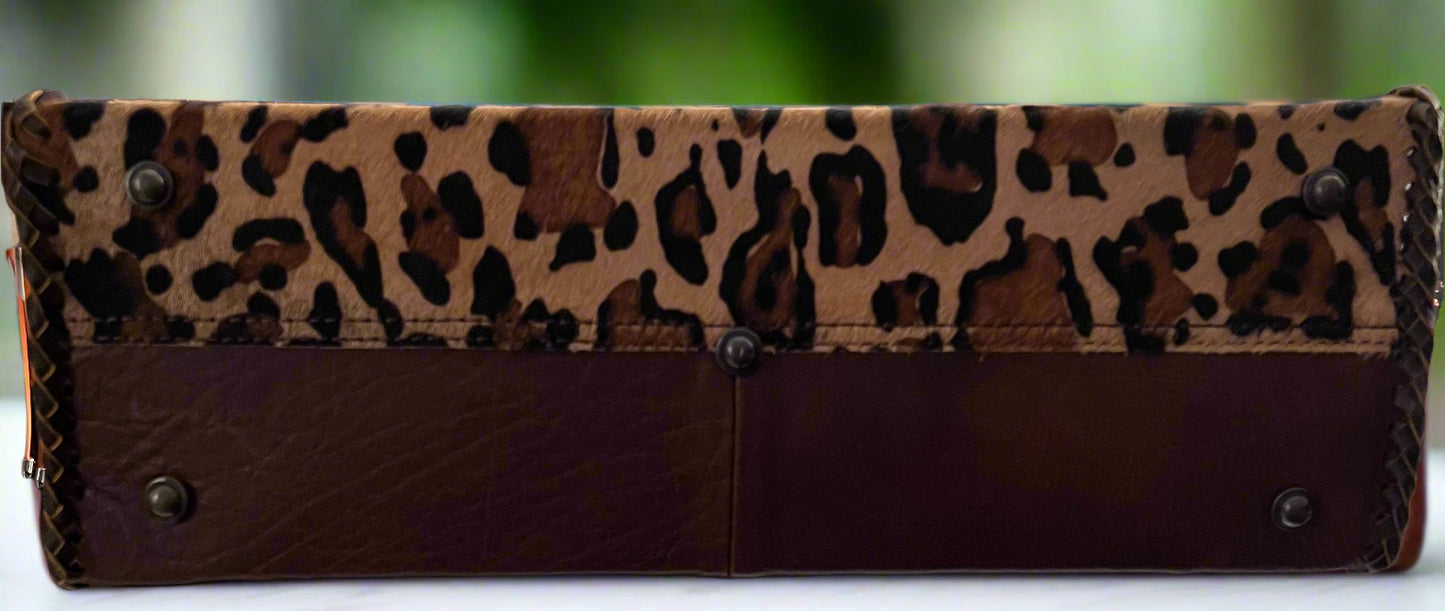 American Darling Leopard Hairon and Leather Tote