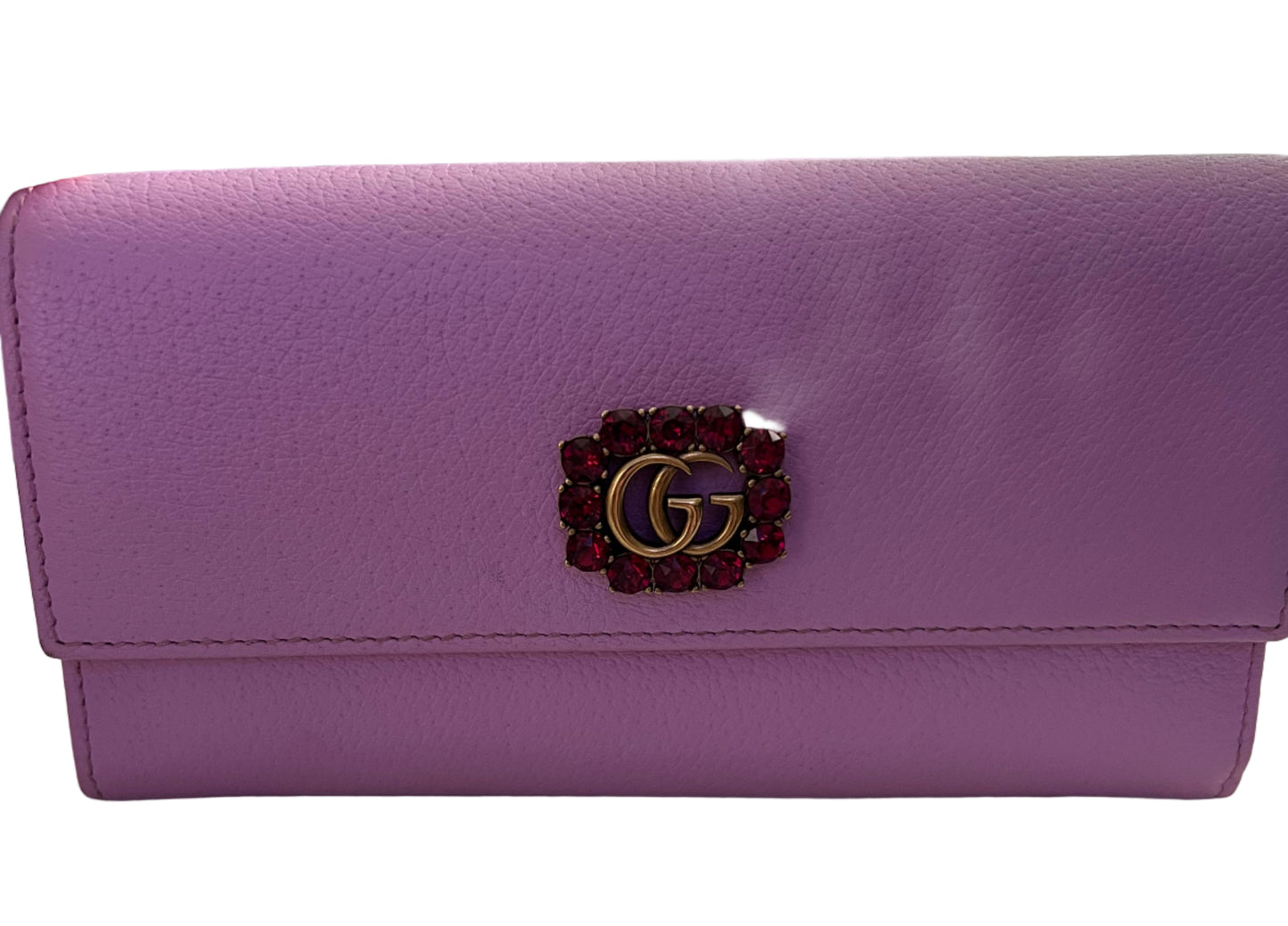 Gucci Marmont Long Wallet with Crystal Embellishment