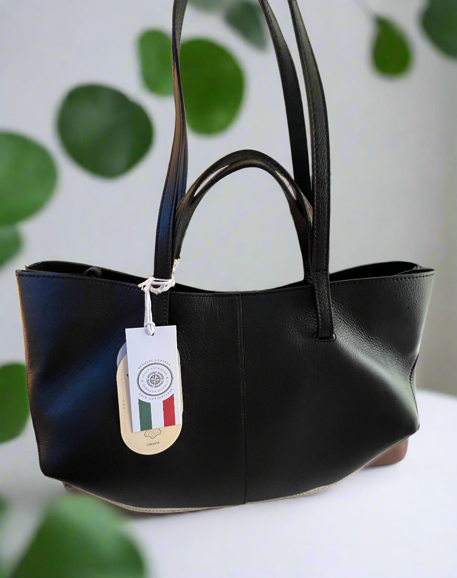 Viola Castellini Leather Convertible Tote