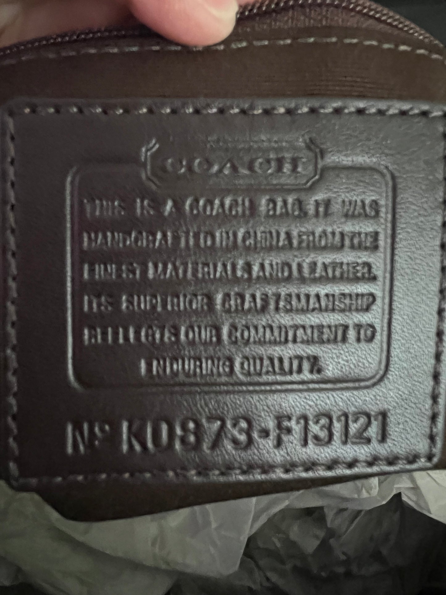 Coach Metallic Gallery Tote