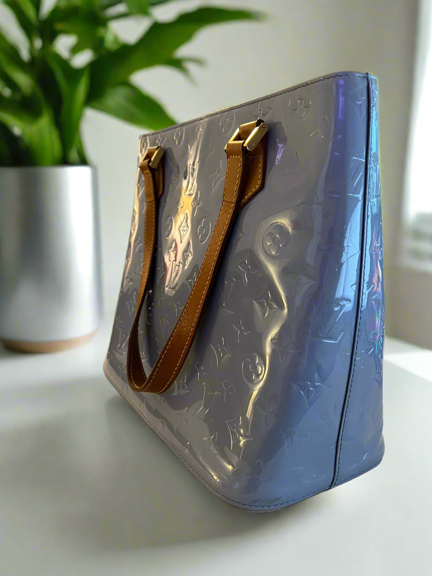 Louis Vuitton Blue Vernis Monogram Houston