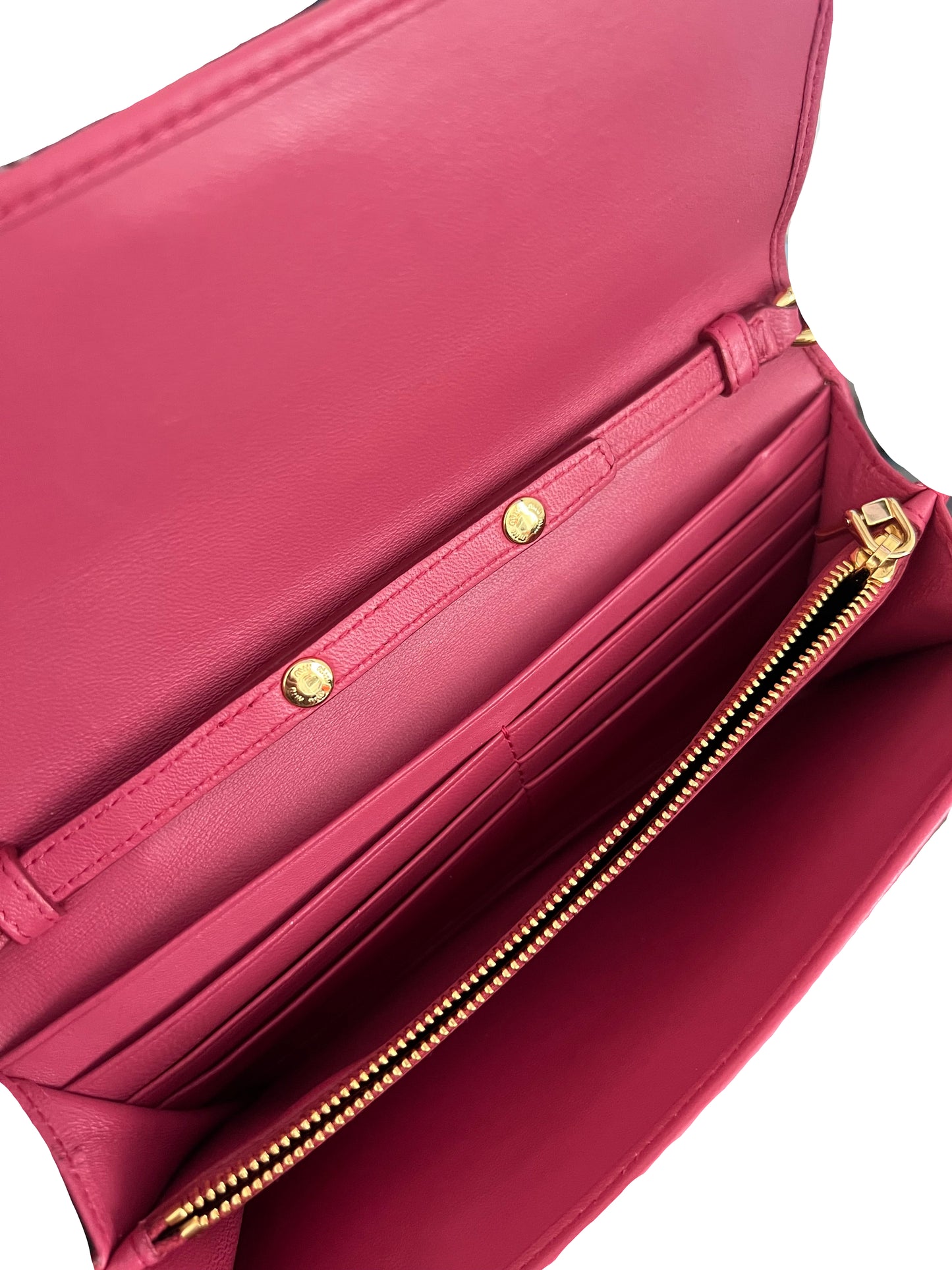 Miu Miu Pink Nappa Matelasse Leather WOC