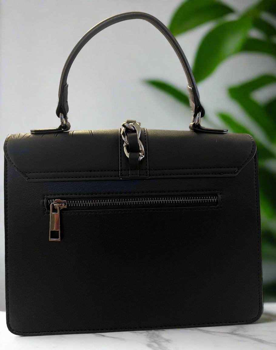 Aldo Black Monochrome Spider Bag