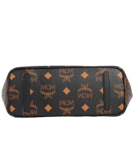 MCM Black and Cognac Aren Tote
