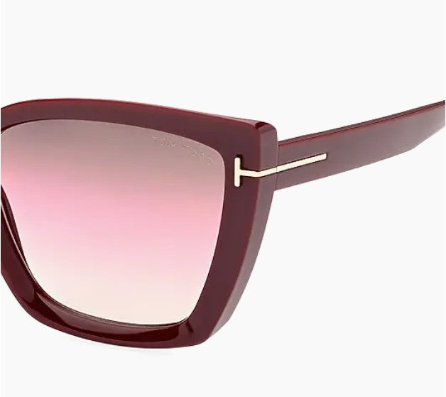 Tom Ford Burgundy Scarlet 57MM Sunglasses