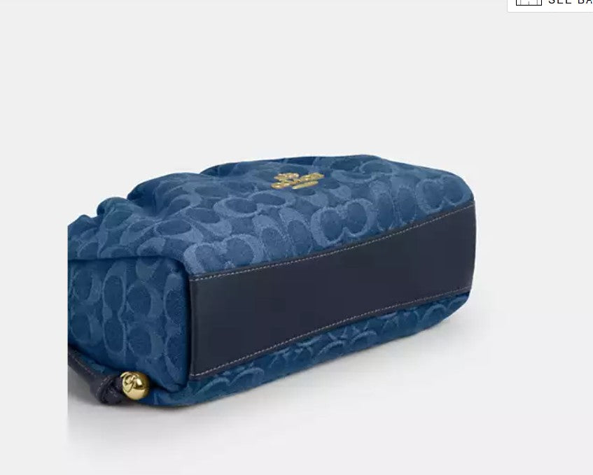 Coach Denim Faye Shoulder Bag