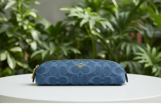 Coach Denim Pencil Case