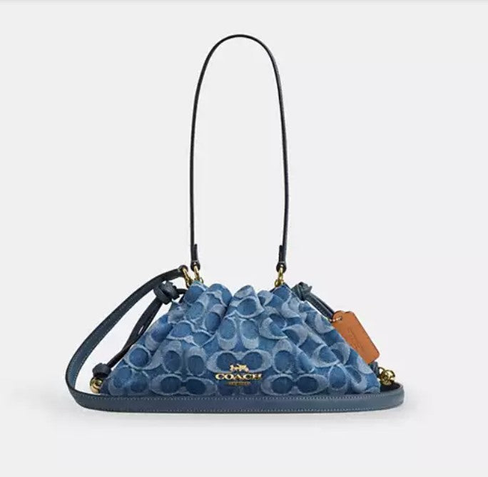 Coach Denim Faye Shoulder Bag