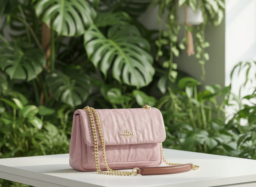 Coach Pink Denim Elodie 18