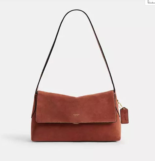 Coach Chelsea Suede Shoulder Bag in Clay