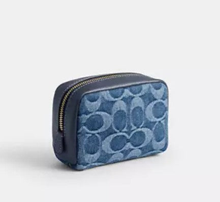 Coach Denim Pouch Wristlet