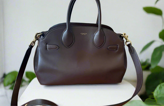 Coach Empire 35 Satchel Dark Brown