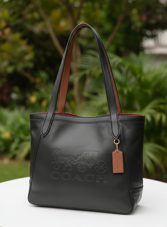 PREVIEW - DROP NEXT TIKTOK LIVE - Coach Horse & Carriage Embossed Leather Tote
