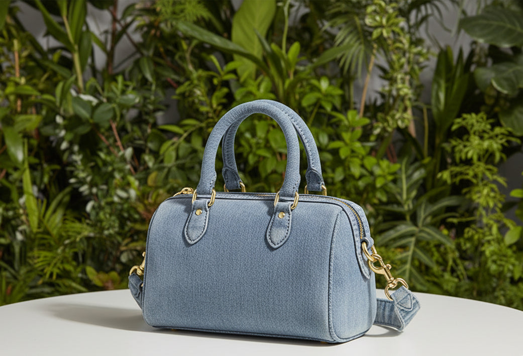 Coach Loved Denim Mini Rowan with Charms