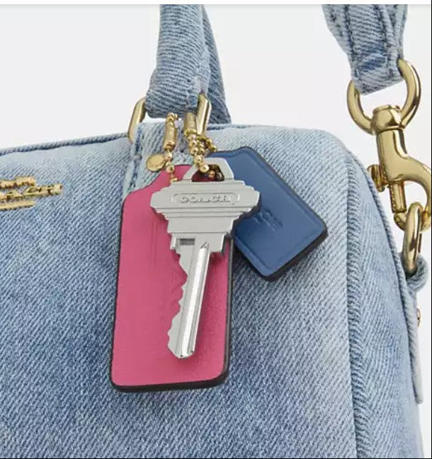 Coach Loved Denim Mini Rowan with Charms
