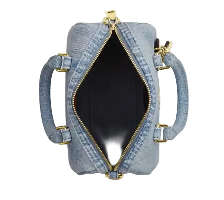 Coach Loved Denim Mini Rowan with Charms