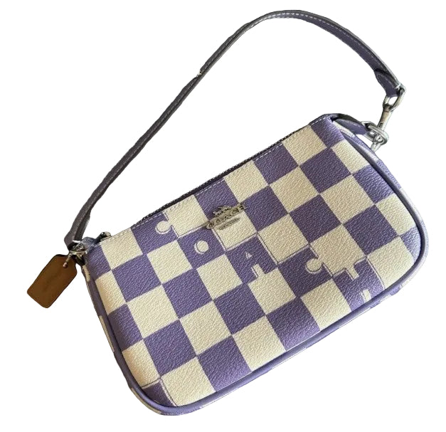 Coach Nolita Purple Checkered