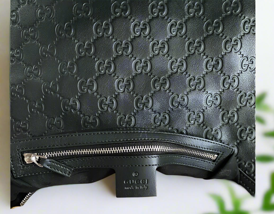 Gucci Guccissima Embossed Leather Twins Hobo