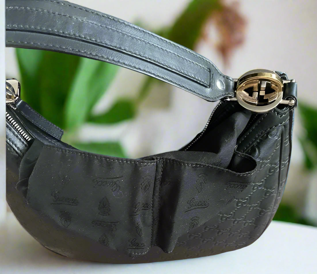Gucci Guccissima Embossed Leather Twins Hobo