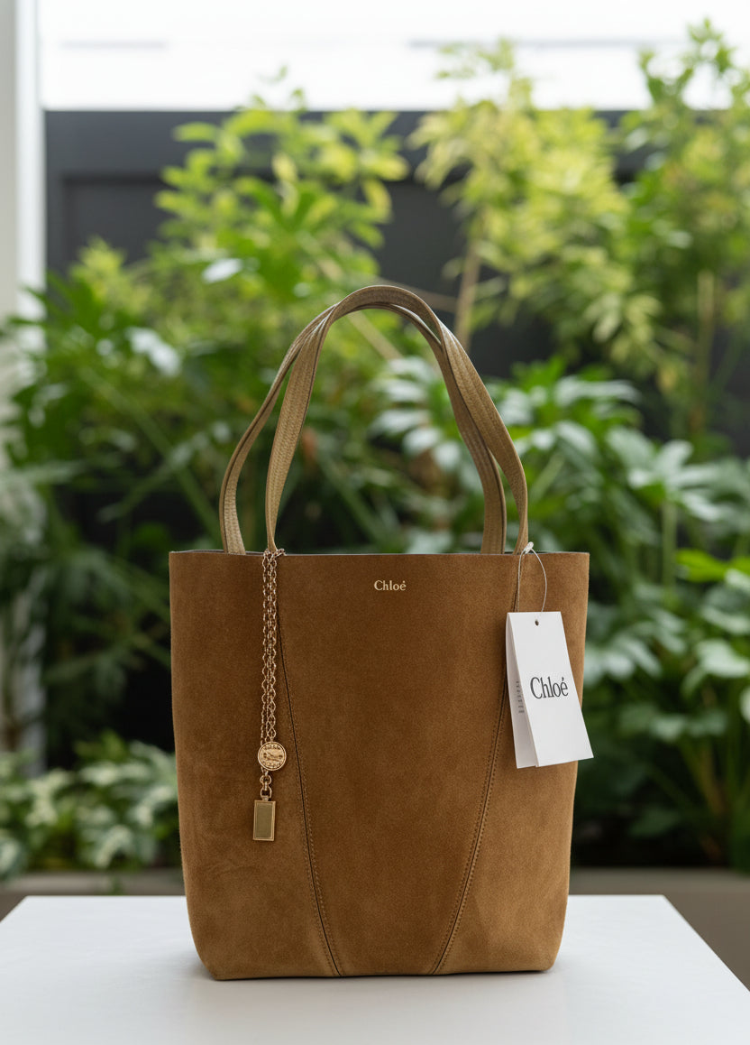 Chloe Spin Suede Tote