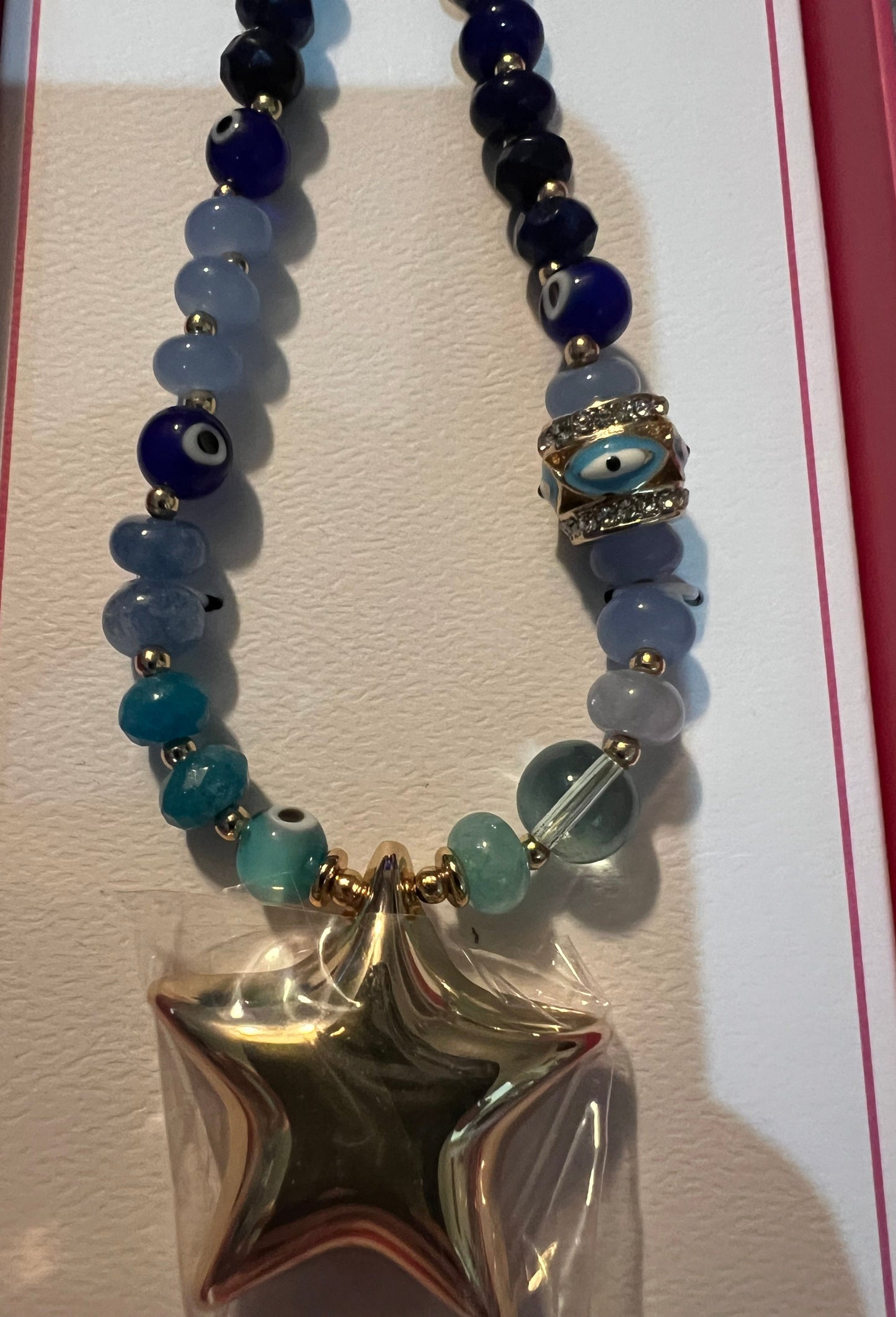 Rush Bag Charm Evil Eye and Star