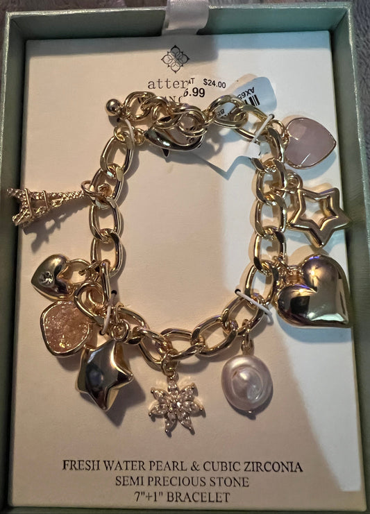 Atterri Gold Charm Bracelet