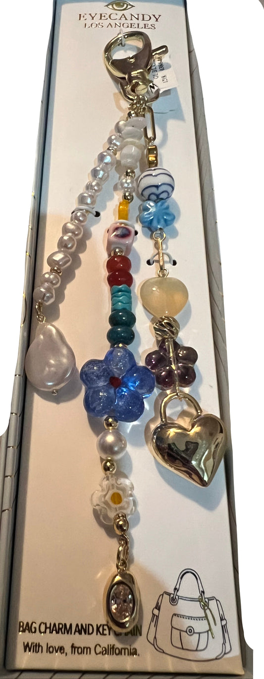 Eye Candy Blue Bag Charm