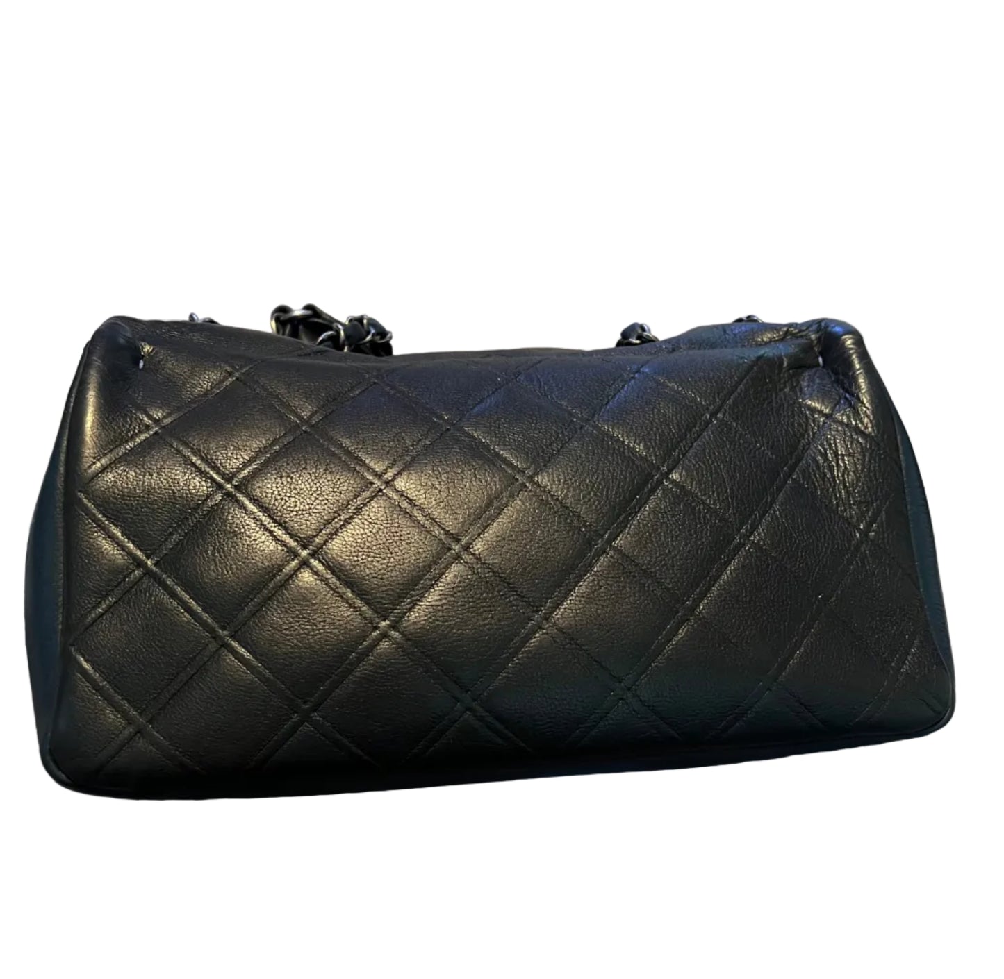 Chanel Calfskin Bi Color Single Flap Bag