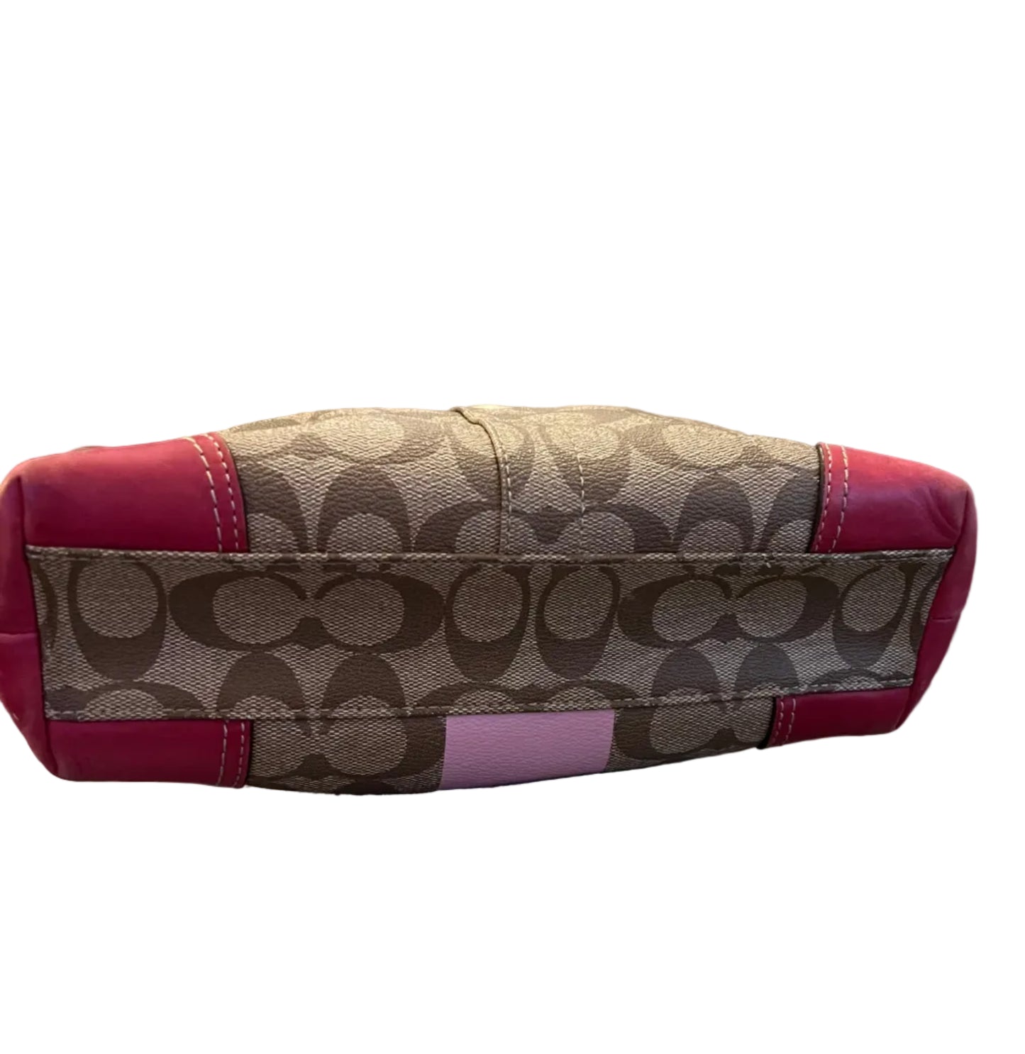 Coach Heritage Pink Stripe Tote