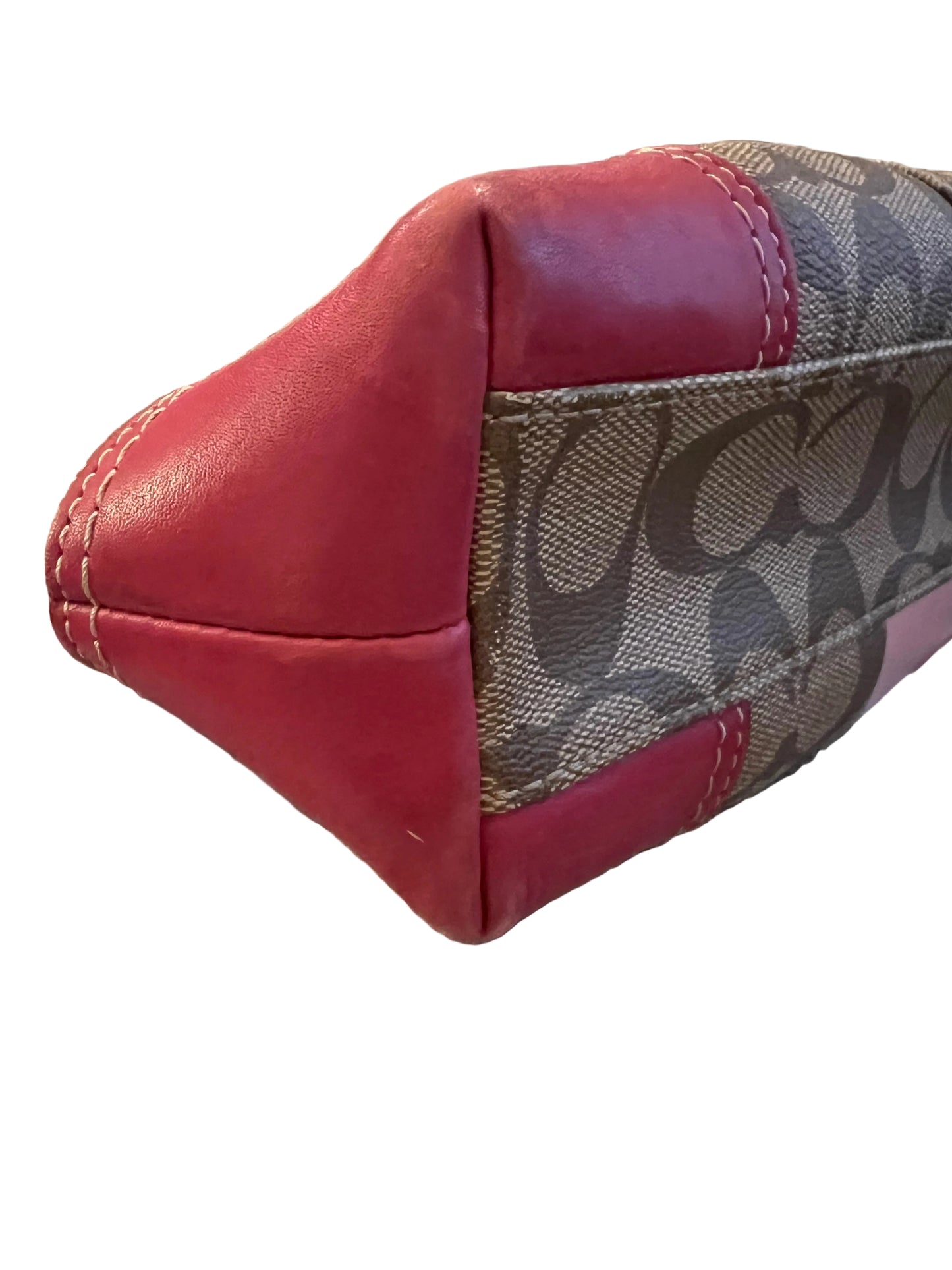 Coach Heritage Pink Stripe Tote