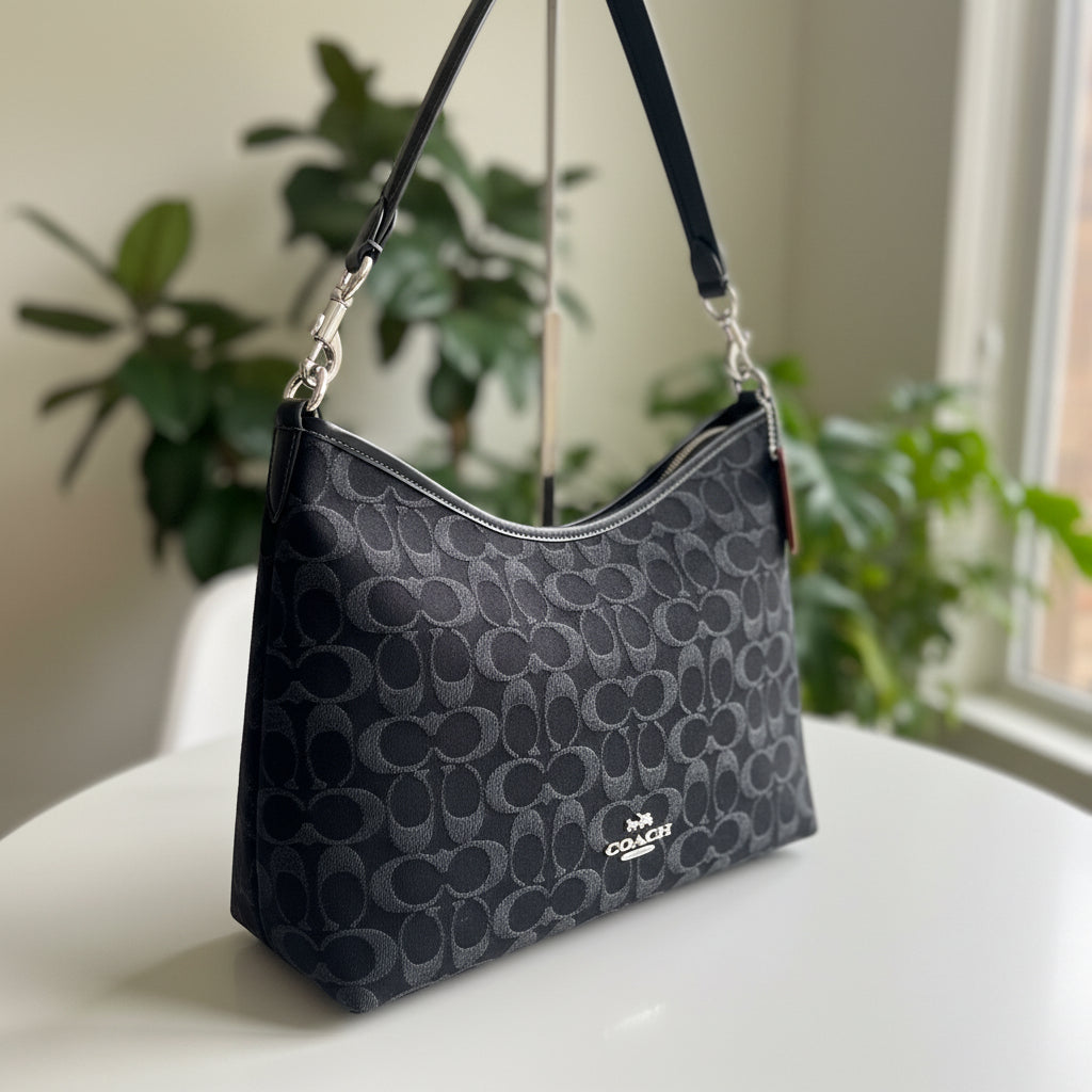 Coach Black Denim Laurel