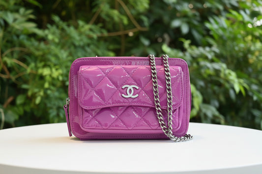 Chanel Patent Pocket Camera Bag