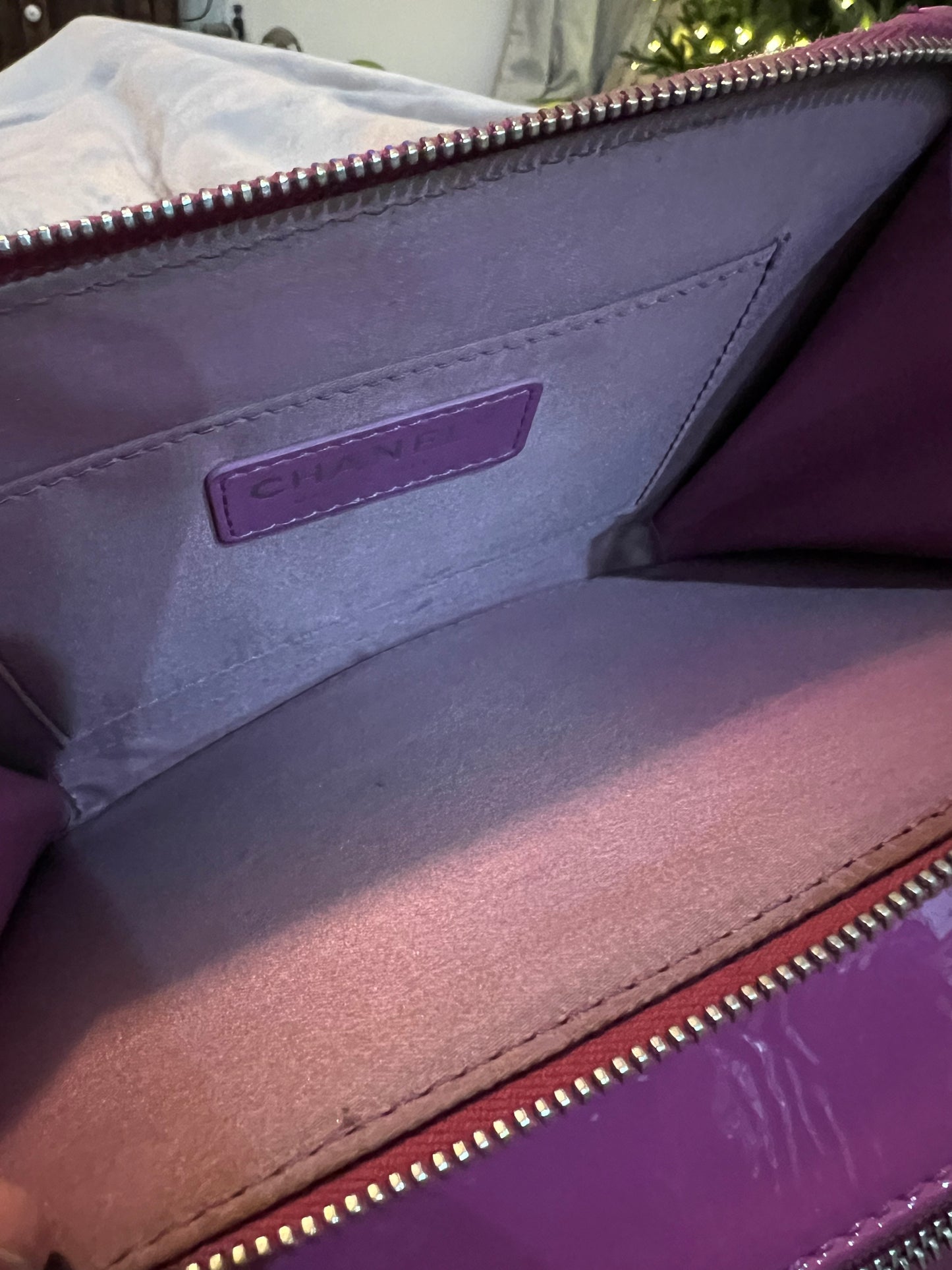 Chanel Patent Pocket Camera Bag