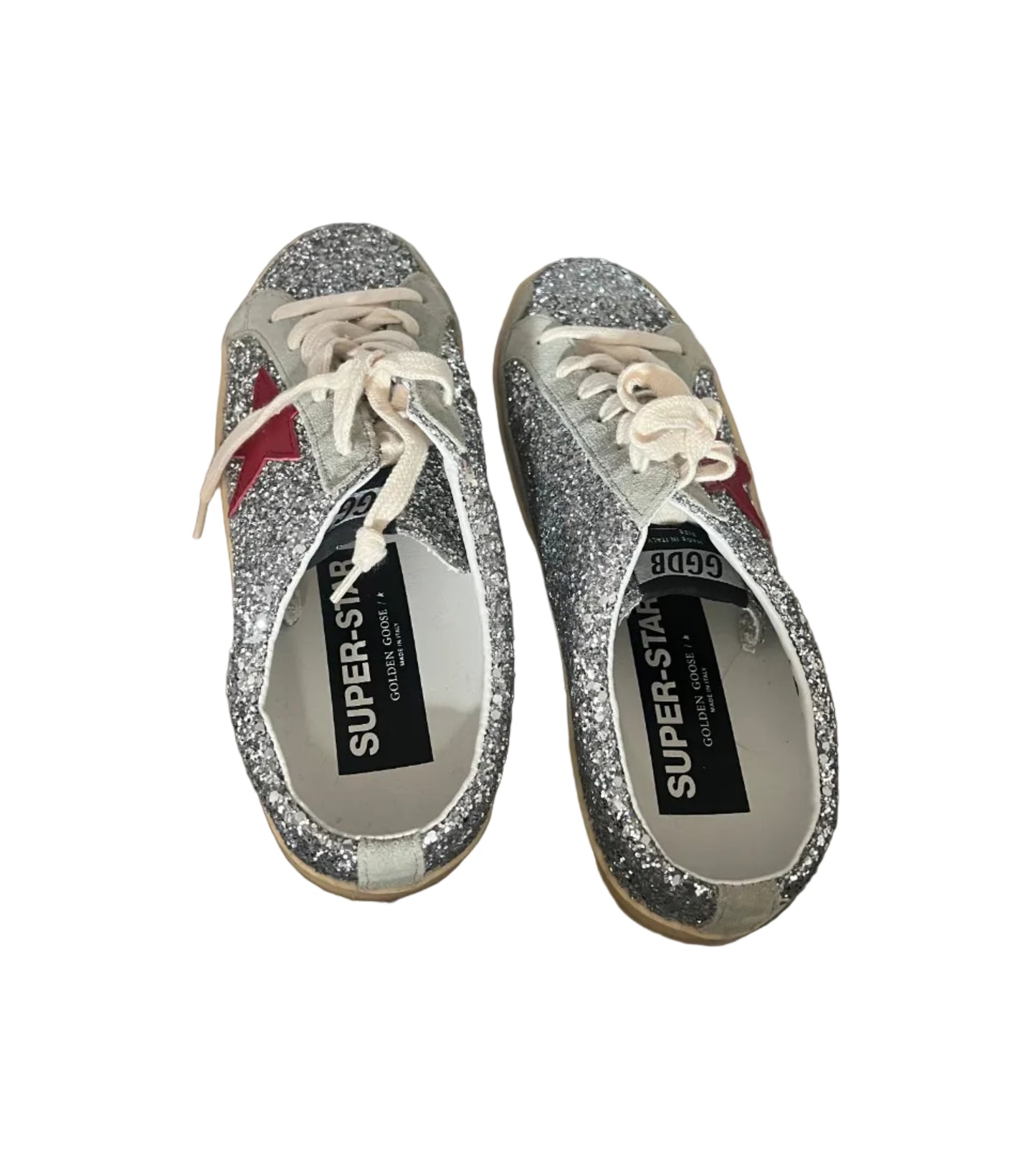 Golden Goose Glitter Slip On Sneakers