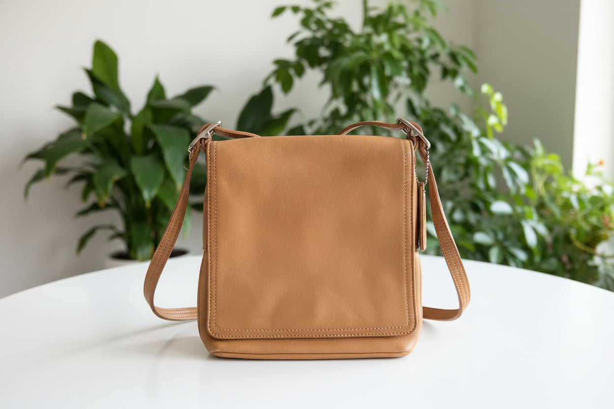 Coach Vintage Brown Leather Crossbody