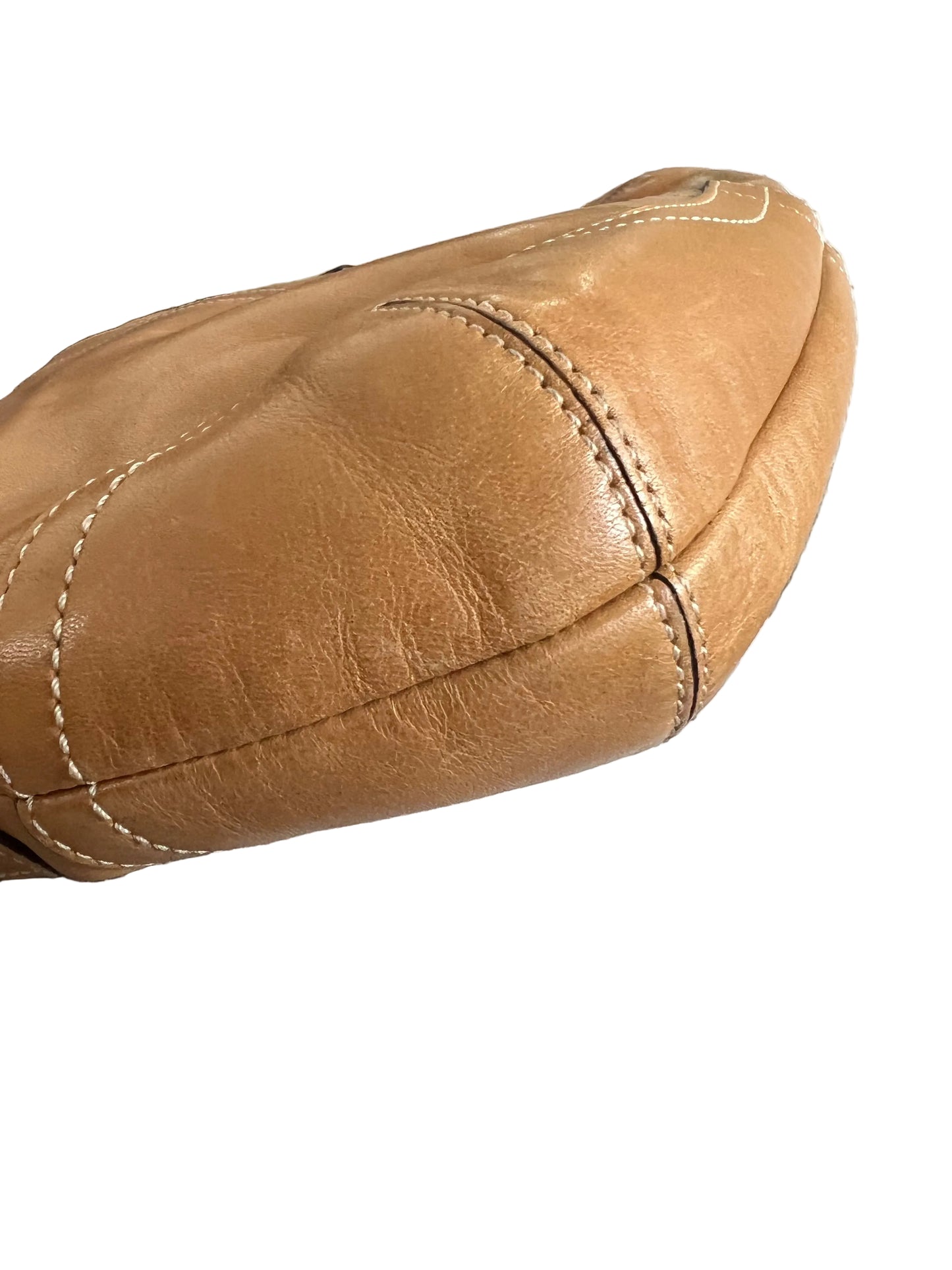 Coach Brown Soho Leather Duffle Y2K 2-Way