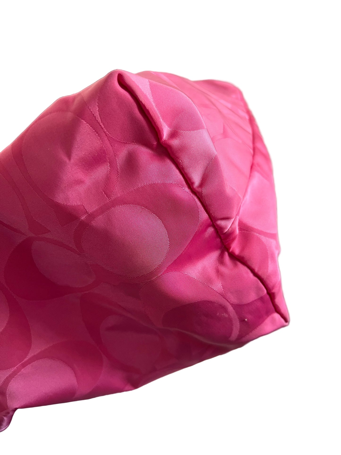 Coach Nylon Pink Zipper Tote