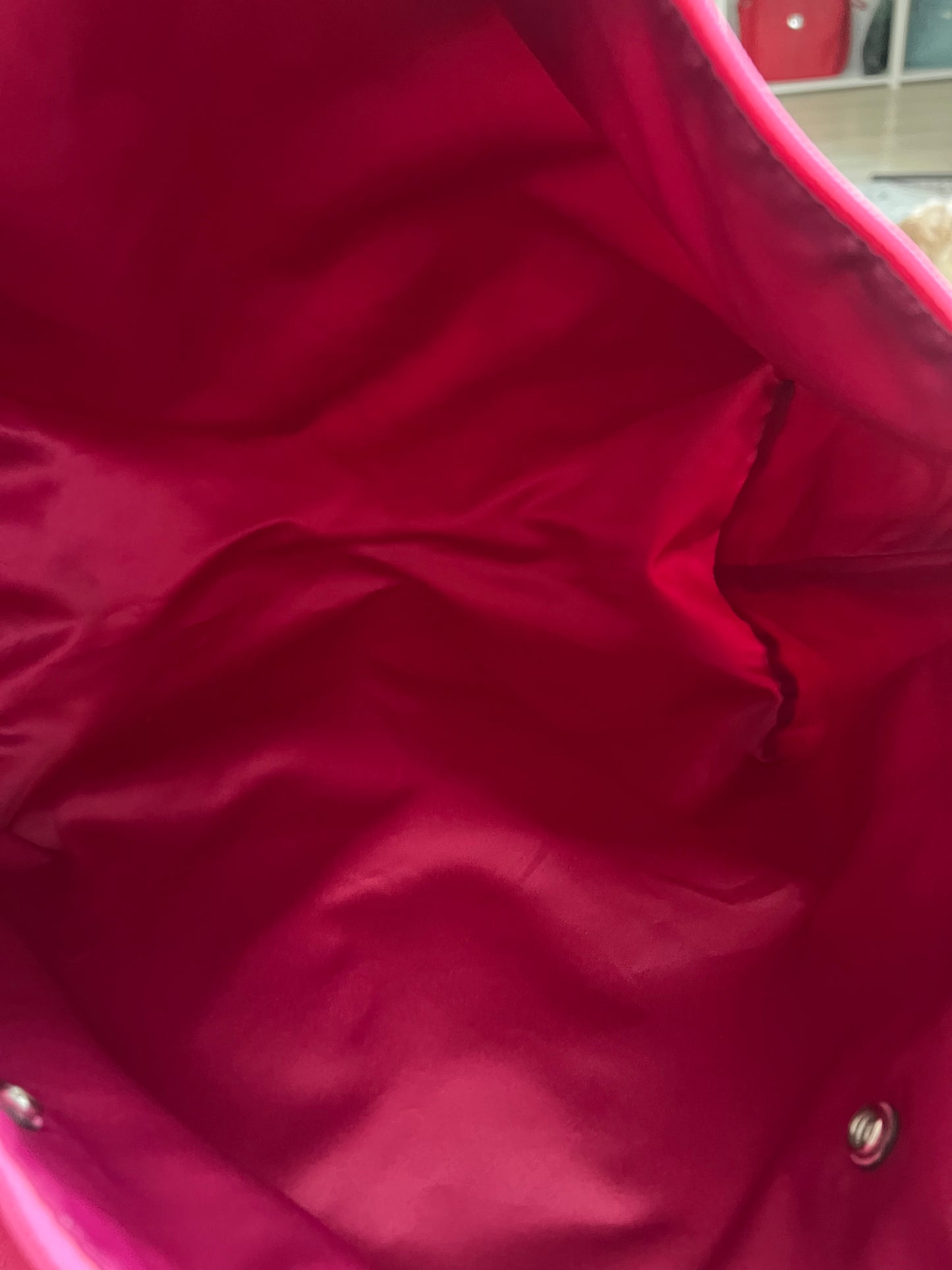 Coach Nylon Pink Zipper Tote