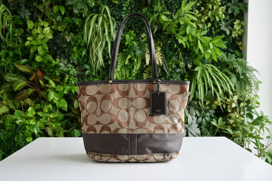 Coach Brown Signature Tote