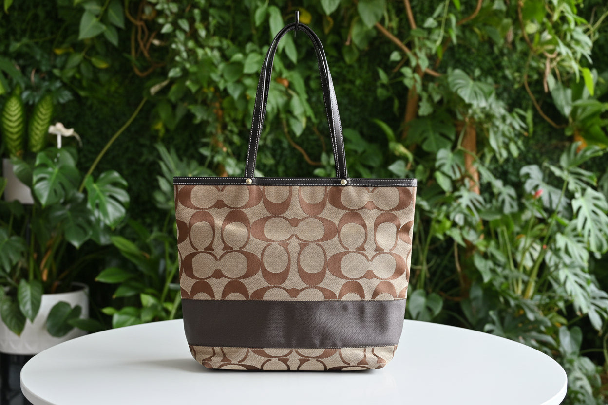 Coach Brown Signature Tote