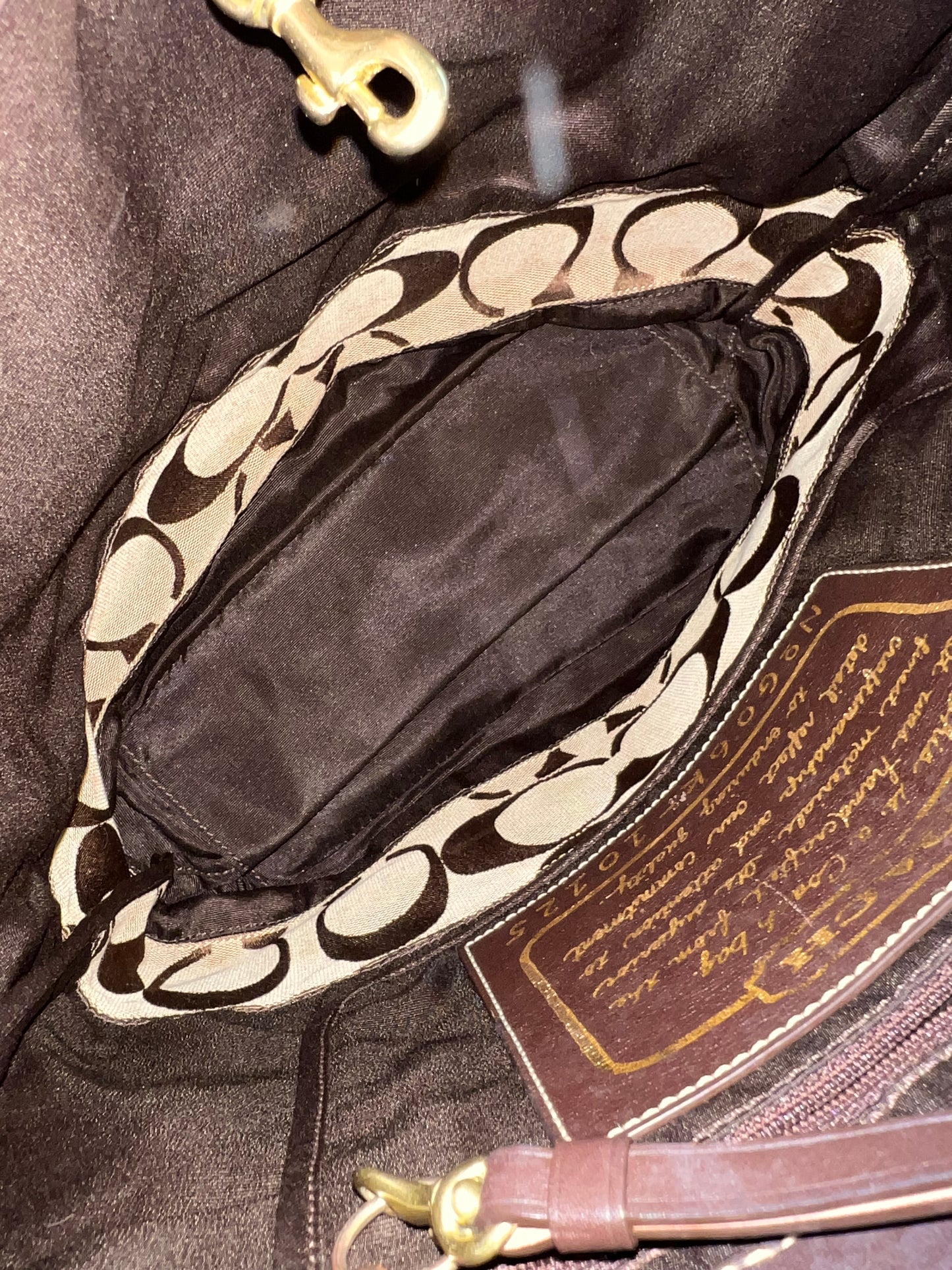 Coach Brown Signature Tote