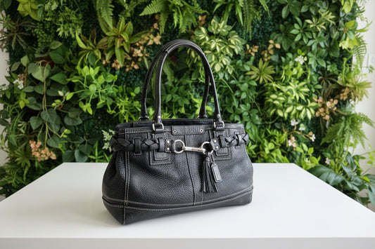 Coach Pebbled Leather Satchel