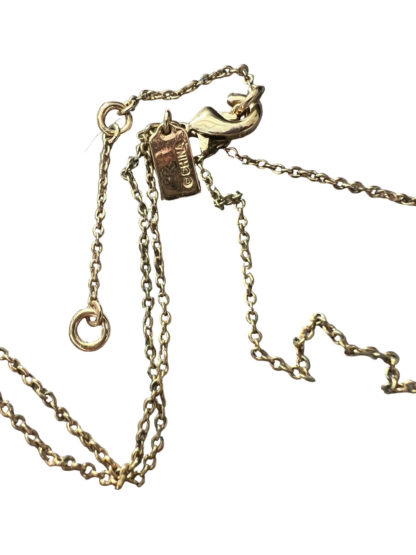 Coach Horse & Carriage Gold-Toned Double Chain Necklace