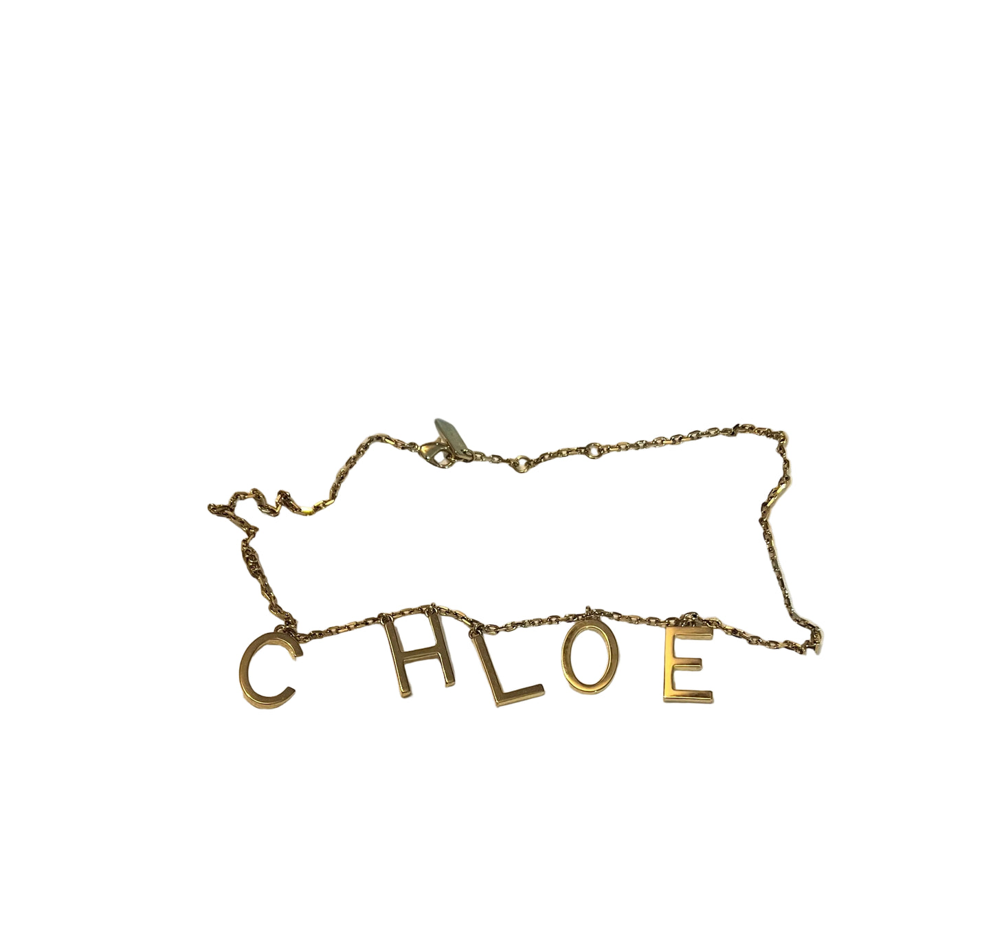Chloe Gold Letters Necklace